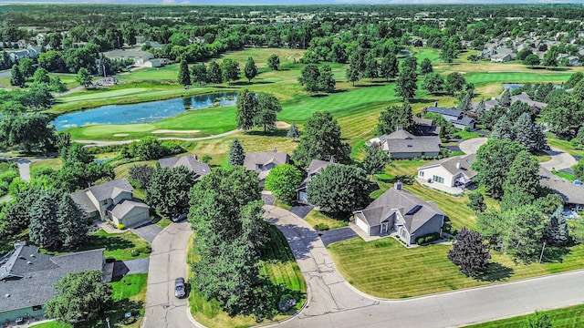 1721 Fountainview Ct SE, Caledonia, MI 49316 - aerial perspective of suburban area with a nearby body of water and a golf course