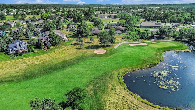 1721 Fountainview Ct SE, Caledonia, MI 49316 - aerial view of residential area with a local golf course and a nearby body of water
