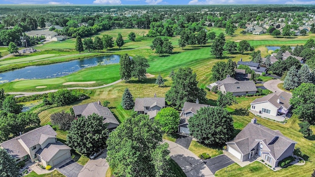 1721 Fountainview Ct SE, Caledonia, MI 49316 - aerial perspective of suburban area with a nearby body of water and a golf club