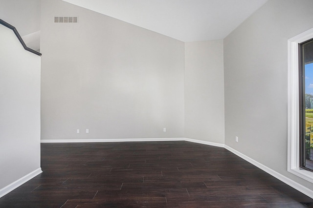 1721 Fountainview Ct SE, Caledonia, MI 49316 - empty room with dark wood finished floors