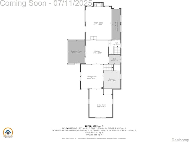 77 Hubbard St, Mount Clemens, MI 48043 - view of property floor plan