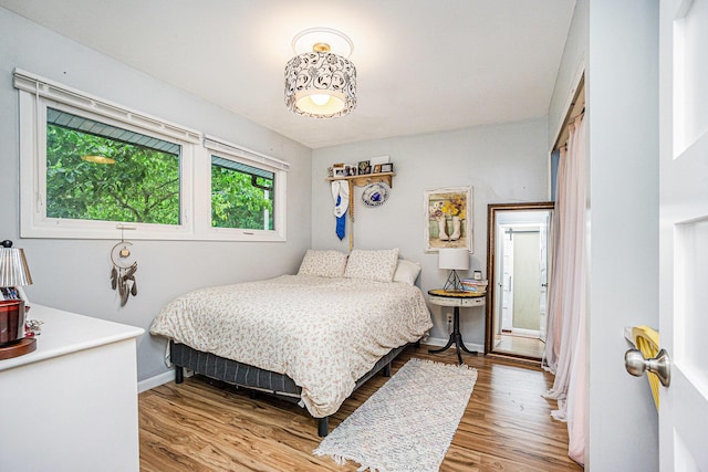 191 S Lake Doster Dr, Plainwell, MI 49080 - bedroom featuring wood finished floors and baseboards