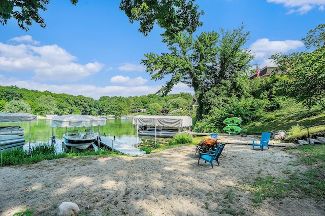 191 S Lake Doster Dr, Plainwell, MI 49080 - dock with a view of trees