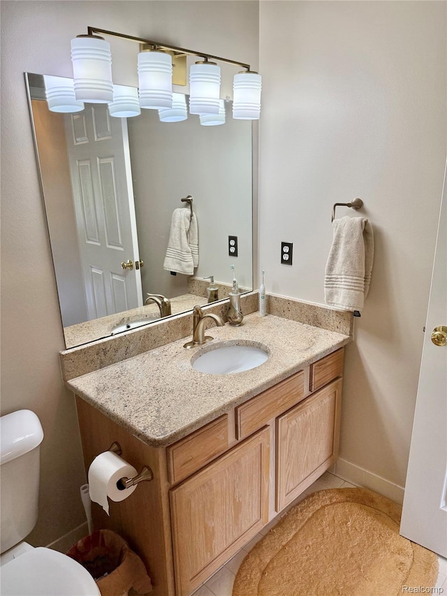 6426 Club Ct W, Grand Blanc, MI 48439 - bathroom with vanity and tile patterned floors