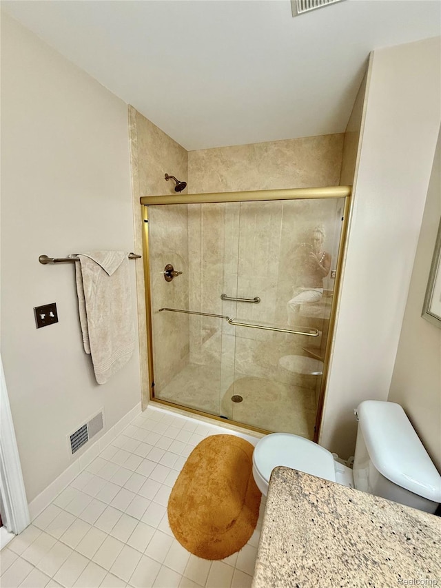 6426 Club Ct W, Grand Blanc, MI 48439 - bathroom with tile patterned flooring and a shower stall