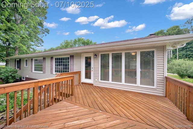 1526 Rulane Dr, Lapeer, MI 48446 - view of deck