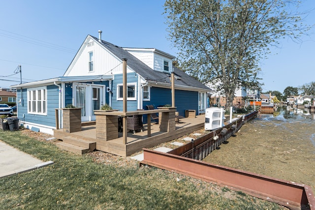 22515 E 10 Mile Rd, Saint Clair Shores, MI 48080 - back of house with a wooden deck