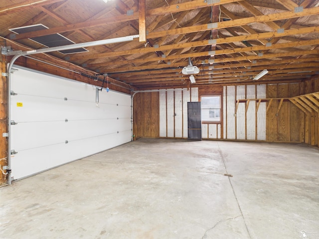 4356 14th St, Luna Pier, MI 48157 - garage featuring a garage door opener