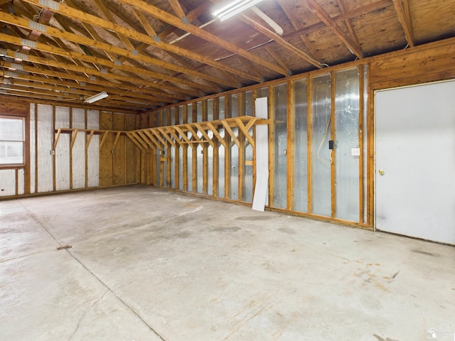 4356 14th St, Luna Pier, MI 48157 - miscellaneous room with unfinished concrete flooring