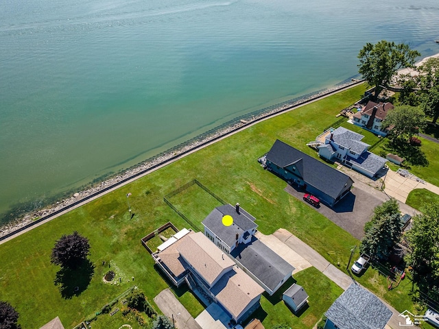 4356 14th St, Luna Pier, MI 48157 - aerial view of a nearby body of water