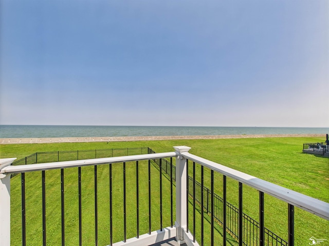 4356 14th St, Luna Pier, MI 48157 - balcony featuring a water view