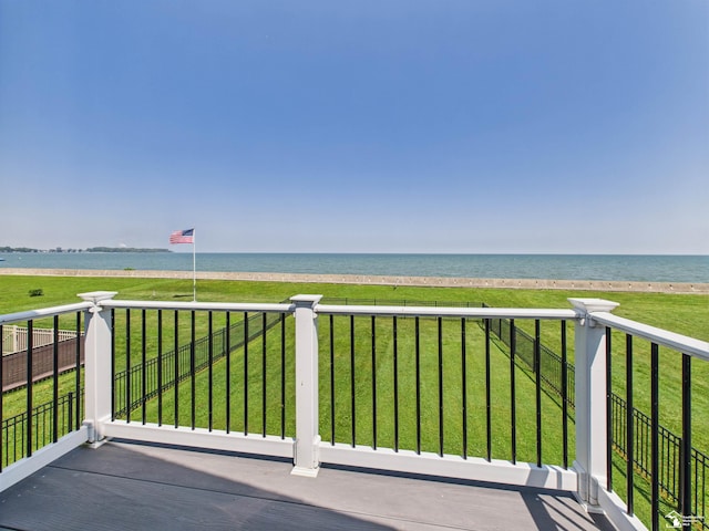 4356 14th St, Luna Pier, MI 48157 - balcony with a water view