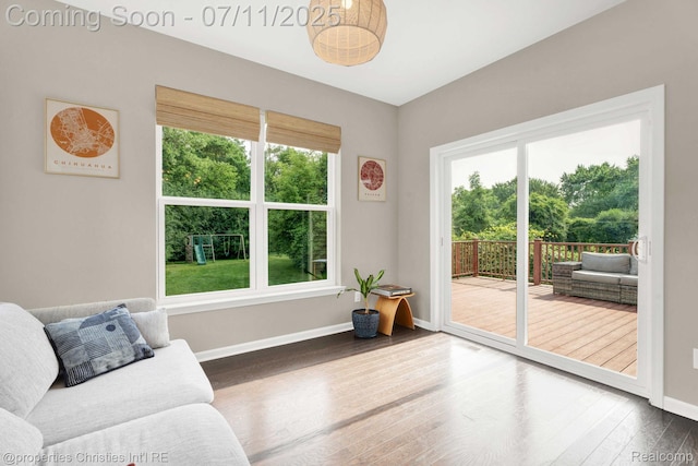2962 Iowa Dr, Troy, MI 48083 - living room with wood finished floors