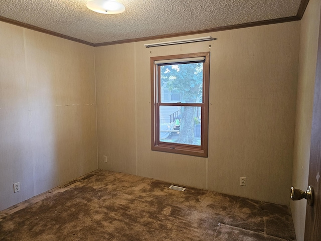 22460 Klines Resort Lot 117, Three Rivers, MI 49093 - spare room with crown molding, carpet floors, and a textured ceiling