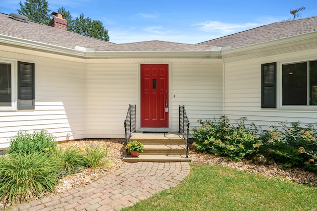 22100 N Uldriks Dr, Battle Creek, MI 49017 - property entrance featuring roof with shingles