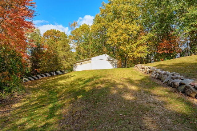 22100 N Uldriks Dr, Battle Creek, MI 49017 - view of yard with an outbuilding