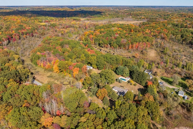 22100 N Uldriks Dr, Battle Creek, MI 49017 - aerial view of property's location featuring a heavily wooded area