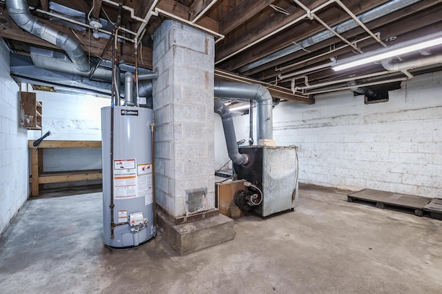 22100 N Uldriks Dr, Battle Creek, MI 49017 - unfinished below grade area featuring water heater