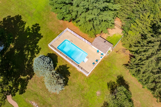 22100 N Uldriks Dr, Battle Creek, MI 49017 - drone / aerial view of a pool area