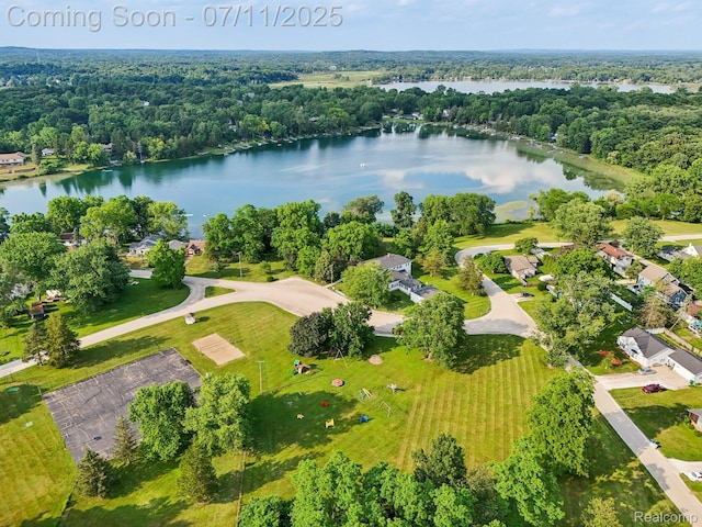 10746 Winthrop, Pinckney, MI 48169 - view of property location featuring a nearby body of water and a forest