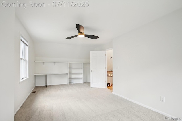 10746 Winthrop, Pinckney, MI 48169 - unfurnished bedroom featuring light carpet and ceiling fan