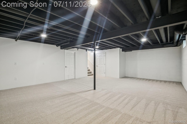 10746 Winthrop, Pinckney, MI 48169 - finished below grade area with carpet flooring and stairway