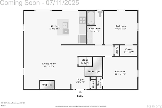 10746 Winthrop, Pinckney, MI 48169 - view of room layout