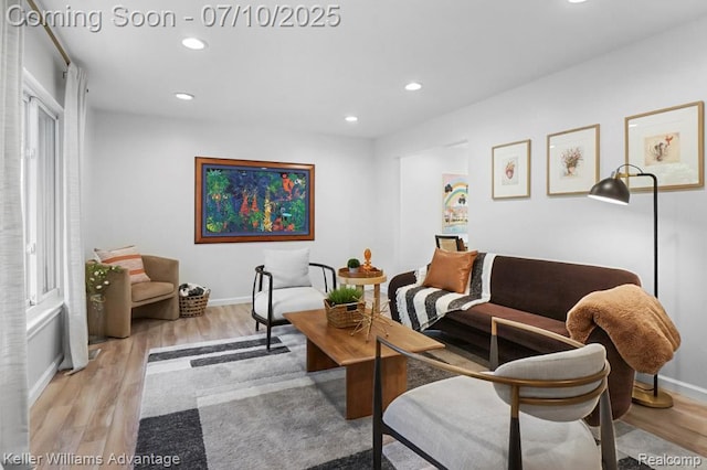 9157 Hackberry Ave, Plymouth, MI 48170 - living area featuring wood finished floors and recessed lighting