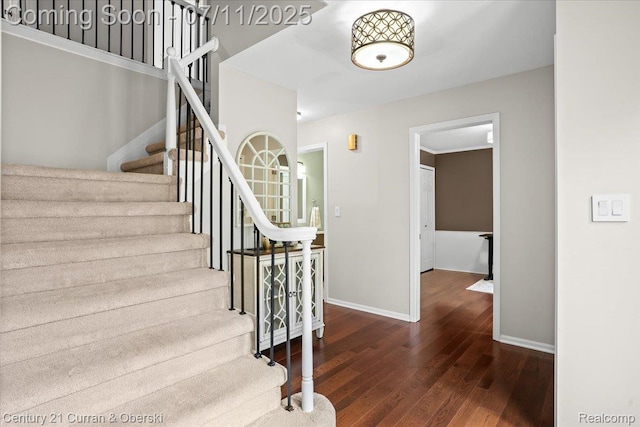 42369 Crestview Cir, Northville, MI 48168 - stairs featuring wood finished floors and baseboards