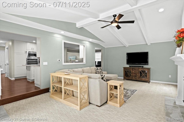 42369 Crestview Cir, Northville, MI 48168 - living room featuring ceiling fan and recessed lighting