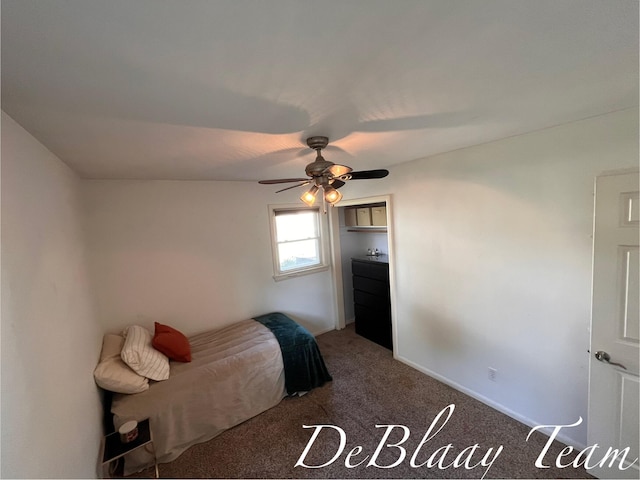 1056 Sherwood Rd, Muskegon, MI 49441 - bedroom featuring carpet and ceiling fan