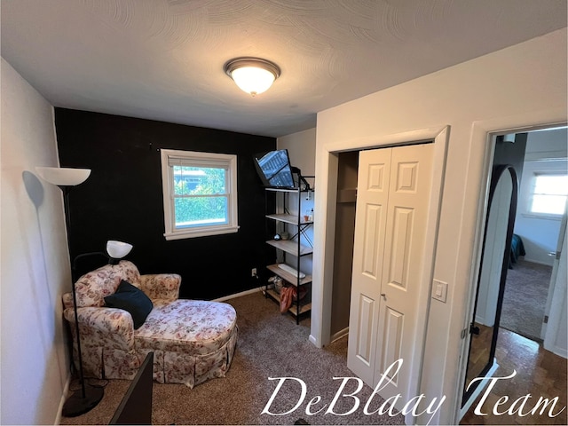 1056 Sherwood Rd, Muskegon, MI 49441 - sitting room featuring carpet and baseboards