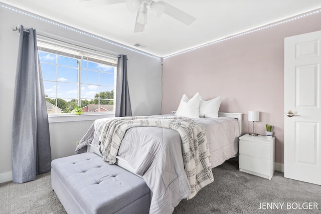 7066 Country Springs Dr SW, Byron Center, MI 49315 - bedroom with carpet and a ceiling fan