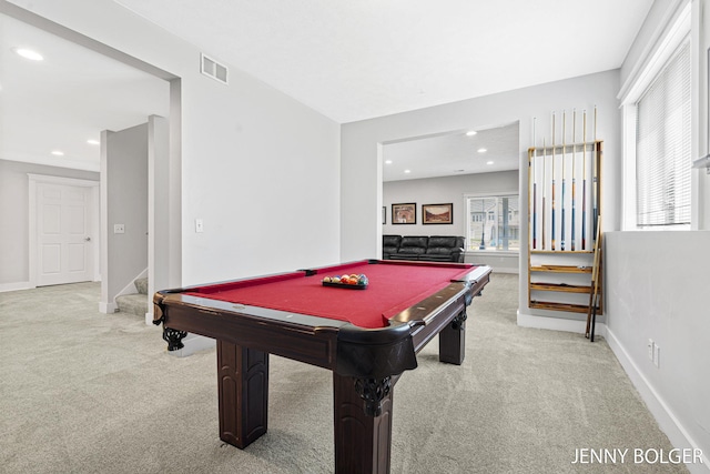 7066 Country Springs Dr SW, Byron Center, MI 49315 - playroom featuring carpet floors, recessed lighting, and billiards