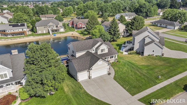 7066 Country Springs Dr SW, Byron Center, MI 49315 - aerial view of residential area with a large body of water