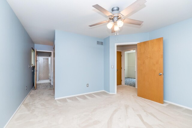 266 Westover Ave, Ann Arbor, MI 48103 - unfurnished bedroom with light colored carpet and a ceiling fan