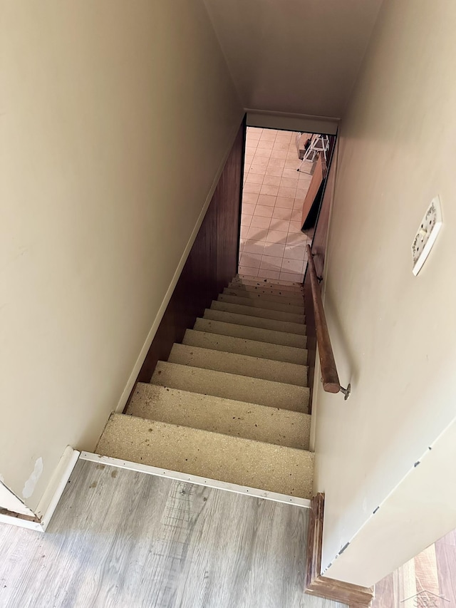 4650 Village Dr, Saginaw, MI 48638 - staircase with wood finished floors