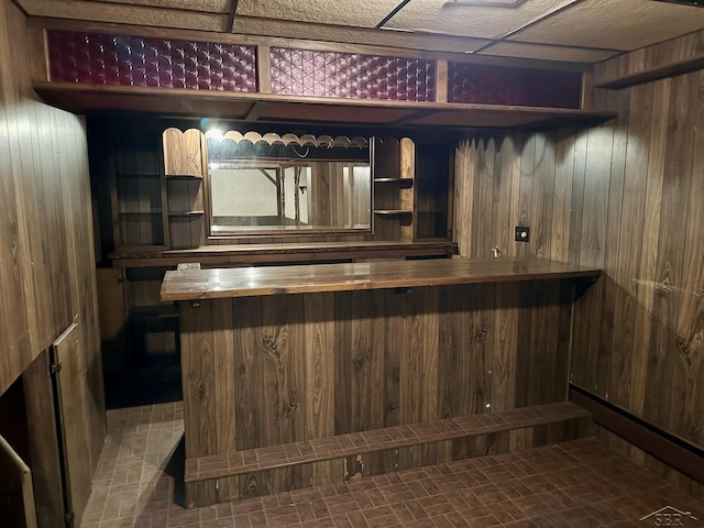 4650 Village Dr, Saginaw, MI 48638 - bar with wood walls