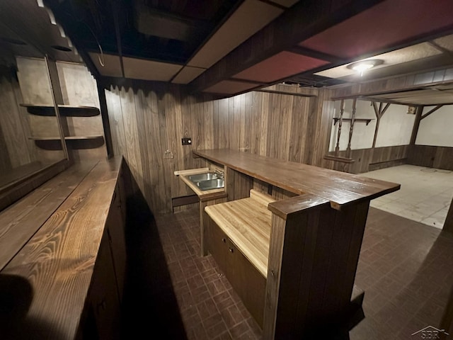4650 Village Dr, Saginaw, MI 48638 - sauna featuring wood walls