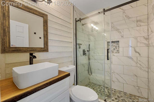 8400 Oak Shade Ct, Davison, MI 48423 - bathroom with a stall shower and vanity