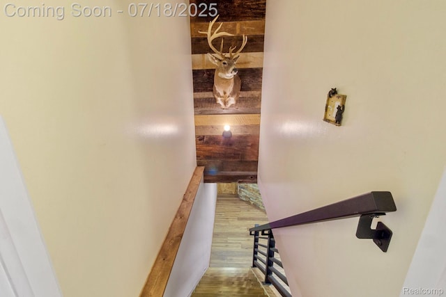 8400 Oak Shade Ct, Davison, MI 48423 - stairway featuring wood finished floors