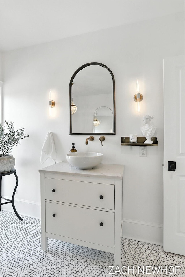 334 Washington Blvd, Holland, MI 49423 - bathroom featuring vanity and tile patterned floors