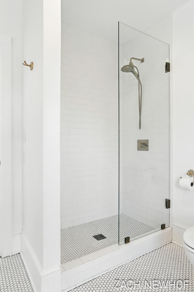 334 Washington Blvd, Holland, MI 49423 - full bathroom featuring a stall shower and tile patterned floors