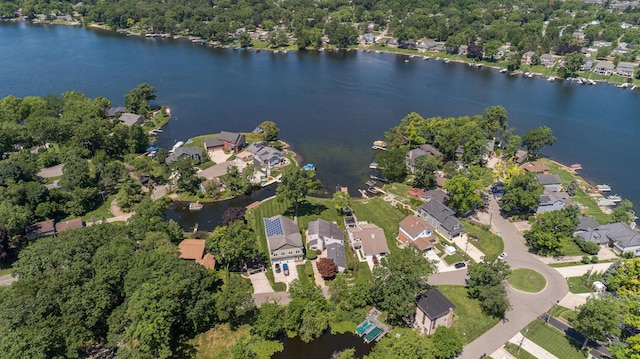 2323 Solano Dr, Wolverine Lake, MI 48390 - aerial view of property's location with nearby suburban area and a nearby body of water