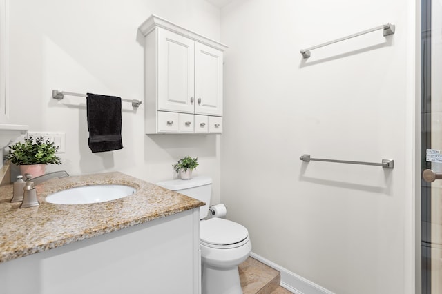 2323 Solano Dr, Wolverine Lake, MI 48390 - bathroom featuring vanity and an enclosed shower