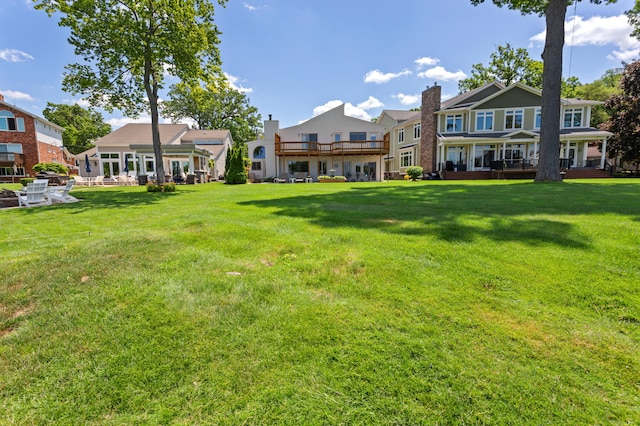 2323 Solano Dr, Wolverine Lake, MI 48390 - view of green lawn