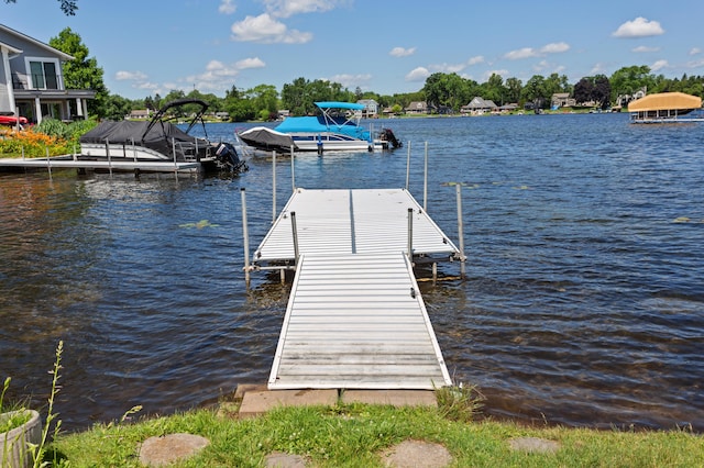 2323 Solano Dr, Wolverine Lake, MI 48390 - dock area featuring a water view
