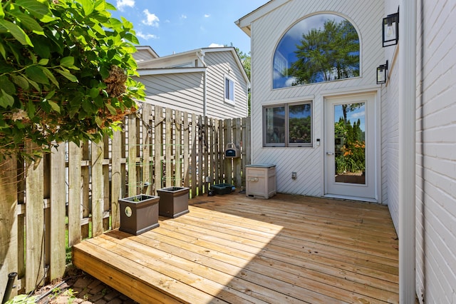 2323 Solano Dr, Wolverine Lake, MI 48390 - view of wooden deck