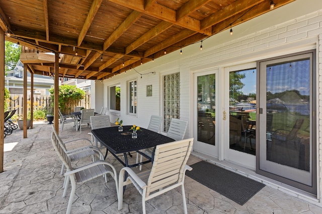2323 Solano Dr, Wolverine Lake, MI 48390 - view of patio / terrace with outdoor dining space