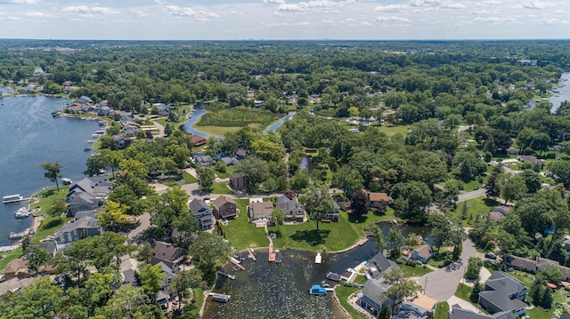 2323 Solano Dr, Wolverine Lake, MI 48390 - aerial perspective of suburban area featuring a nearby body of water